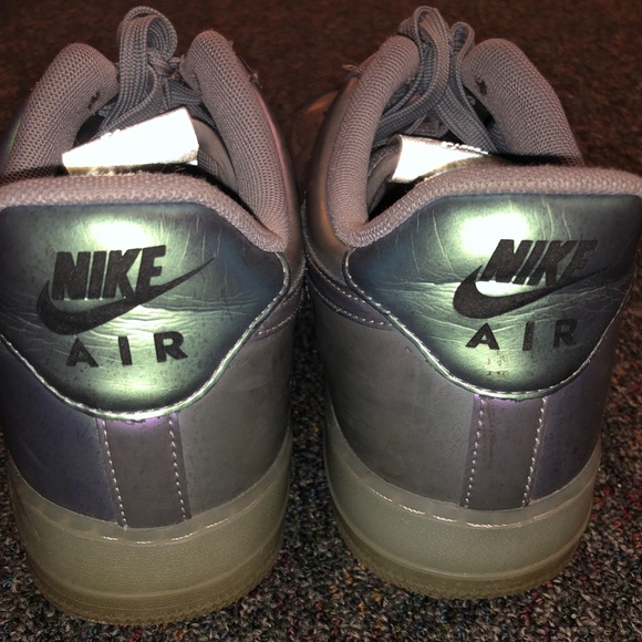 Nike Shoes - Nike Air Force ones (metallic)